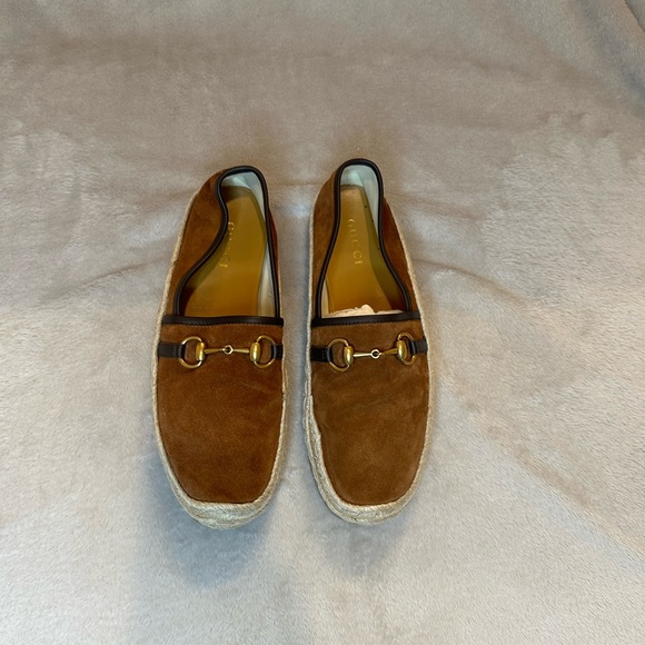 Gucci Brown Men\'s Suede Horsebit Espadrille main image 13